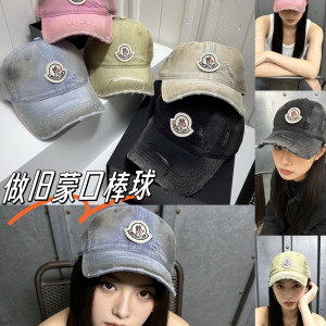 MONCLER 워싱 베이스볼캡