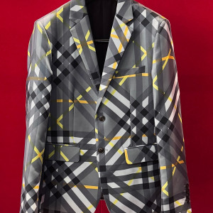 기하학 패턴 블레이저 재킷