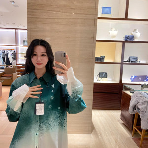 LV 그라데이션 셔츠 드레스
