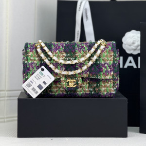 CHANEL cf 트위드 클래식 플랩백